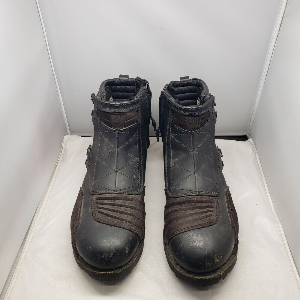 Icon  El Bajo Motorcycle Boots‎ Size 12 Black